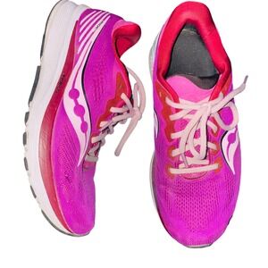 Saucony Ride‎ 15 Womens Running Shoes Pink Purple Athletic Sneakers Size 8.5